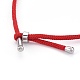 Hacer collar de cuerda de algodón trenzado MAK-E665-08-3