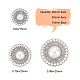GORGECRAFT 1 Box 16Pcs 3 Sizes Sew on Clothing Crystal Flower Buttons Faux Pearl Button Embellishments Alloy Flat Round Accessory Decoration Craft for Suits Sewing Fasteners Handmade Ornament FIND-GF0004-71P-2