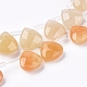 Chapelets de perles jaunes en aventurine naturelle G-G821-09B-1