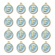Vergoldete Legierungs-Emaille-Anhänger ENAM-S118-04F-2
