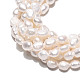 Нити из натурального культивированного пресноводного жемчуга PEAR-N028-03-4
