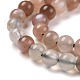 Brins de perles multi-pierres de lune naturelles de qualité aa G-M296-01-4mm-3