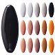 Craspire 16 Stück 8-farbige leere ovale Broschennadeln aus Kunststoff JEWB-CP0001-10A-1