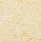 焼付塗装ガラスシードビーズ  シリンダー  トウモロコシの穂の黄色  2x1.5mm  穴：1mm  約5599個/50g X-SEED-S042-15B-25-3