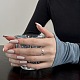 925 серебряное открытое кольцо-манжета для женщин RJEW-M164-01-2