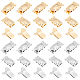 UNICRAFTALE 40 Sets 2 Colors Multi-Strand Rectangle Clasps 304 Stainless Steel Box Clasps 3-Strands 6-Holes Necklace Clasps for DIY Jewelry Making STAS-UN0035-64-1