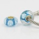 Handmade Lampwork European Beads Fit Charm Bracelets X-LPDL-B001-340-1