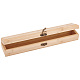 Caja con tapa abatible de bambú y madera CON-WH0080-59-1