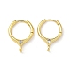 Латунные серьги-кольца из прозрачного кубического циркония KK-G536-02G-1