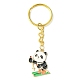 Sport Panda Alloy Enamel Pendants Keychain KEYC-JKC00501-3