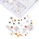 Kit fai da te per la creazione di gioielli con 24 perline in acrilico e ABS DIY-NB0012-02G-3