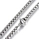 304 Stainless Steel Box Chain Necklaces NJEW-O110-05I-P-2