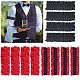 CHGCRAFT 12Pcs 3Colors 20s Armband Garter Arm Garters for Men Sleeve Garters Red Black 1920s Mens Costume Clothing Elastic Arm Bands for Party Supplies Las Vegas Poker Game Night DIY-CA0004-91-1