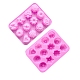 Moules en silicone pour savon fleur SOAP-PW0001-072-4