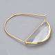 Brass Hoop Earrings X-EJEW-T007-04G-02-NF-3