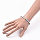 Bracelets extensibles faits main en pâte polymère heishi BJEW-JB05077-05-4