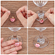 SUNNYCLUE 1 Box Wine Glass identifiers Wine Glass Charms Bulk Wine Identifier Charm Glass Marker Drink Charm Wine Markers Making Kit for Wedding Gathering Tasting Party Favor Decoration Gifts Supply DIY-SC0020-75-4