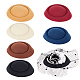 6Pcs 6 Colors EVA Cloth Teardrop Fascinator Hat Base for Millinery AJEW-FG0003-20-1