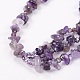 Natural Amethyst and Glass Seed Beads Tiered Necklaces NJEW-K100-05F-3