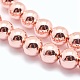 Chapelets de perles en hématite synthétique sans magnétiques G-L485-01A-RG-2