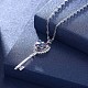 Classic 925 Sterling Silver Pendant Necklace NJEW-BB30724-B-2