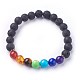 Natural Lava Rock Beads Stretch Bracelets BJEW-F380-04-2