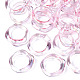 透明樹脂指輪  ABカラーメッキ  ミスティローズ  usサイズ6 3/4(17.1mm) RJEW-T013-001-E03-2