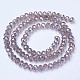 Chapelets de perles en verre électroplaqué EGLA-A034-T3mm-B19-2