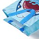Sacs cadeaux pliants réutilisables non tissés de requin imprimés par dessin animé avec poignée ABAG-F009-D01-3