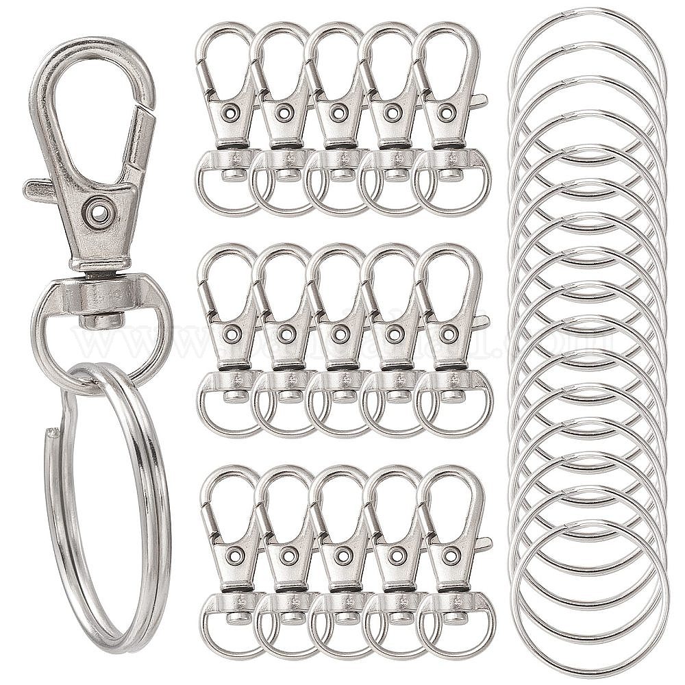 Wholesale 25Pcs Alloy Swivel Lobster Claw Clasps - Pandahall.com