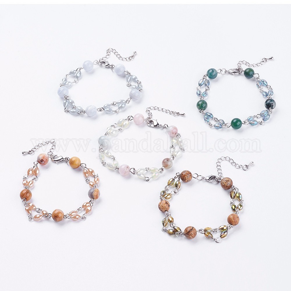 Wholesale Natural Gemstone Beaded Bracelets