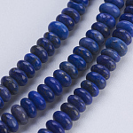Filo di Perle lapis lazuli naturali , rondelle, 4.5~5x2~2.5mm, Foro: 0.8 mm, circa 166pcs/filo, 15.3 pollice (38.5 cm)