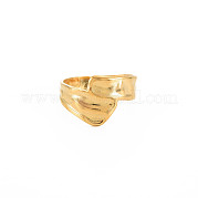 Ионное покрытие (ip) 304 широкое открытое манжетное кольцо из нержавеющей стали для женщин RJEW-S405-229G