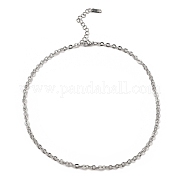 304 Stainless Steel Boston Link Chain Necklace BJEW-B072-05P
