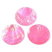 Подвески из натуральной ракушки капиз SSHEL-Z002-01G