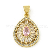 Подвески из кубического циркония с покрытием из латуни KK-U029-28G-05