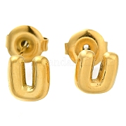 Серьги-гвоздики из нержавеющей стали 304 EJEW-I316-01G-U
