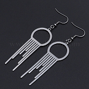 Серьги-подвески из нержавеющей стали 201 STAS-S105-JN616-1