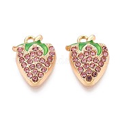 Rhinestone сплава и эмали подвески PALLOY-T092-42G-03