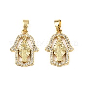 Латунные микро проложить кубического циркония подвески KK-S526-43G