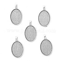 Aluminium-Anhänger Fassungen für Cabochons&nbsp;PALLOY-E436-88AS