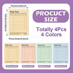4 blocco note portatile in carta a 4 colori&nbsp;OFST-TA0001-06A