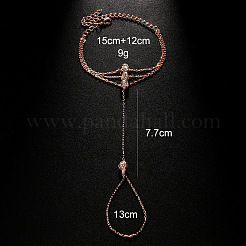 Браслеты из сплава с прозрачными кубическими циркониями FS-WG92F04-03