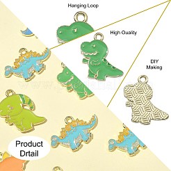 30шт 5 стиля подвески из сплава с эмалью&nbsp;ENAM-CJ0005-07