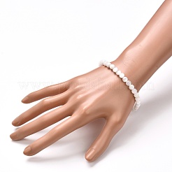 Браслеты из натуральных селенитовых бусин&nbsp;BJEW-JB06620-01