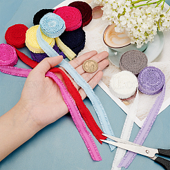 24 yard 12 styles de fibre élastique plate en polyester&nbsp;EC-CA0001-02