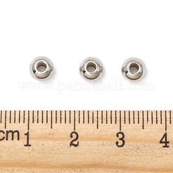 Perles d'espacement en acier inoxydable 316 résistantes au ternissement&nbsp;STAS-G176-46P-C
