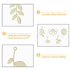 Подвески из сплава 40шт 5 стиля PALLOY-DC0001-03