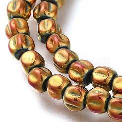 Гальванические нити из синтетических немагнитных гематитовых бусин G-C154-A01-01G