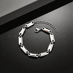 Bracelets à maillons ovales en acier inoxydable 304 pour hommes&nbsp;WGEFEC8-01